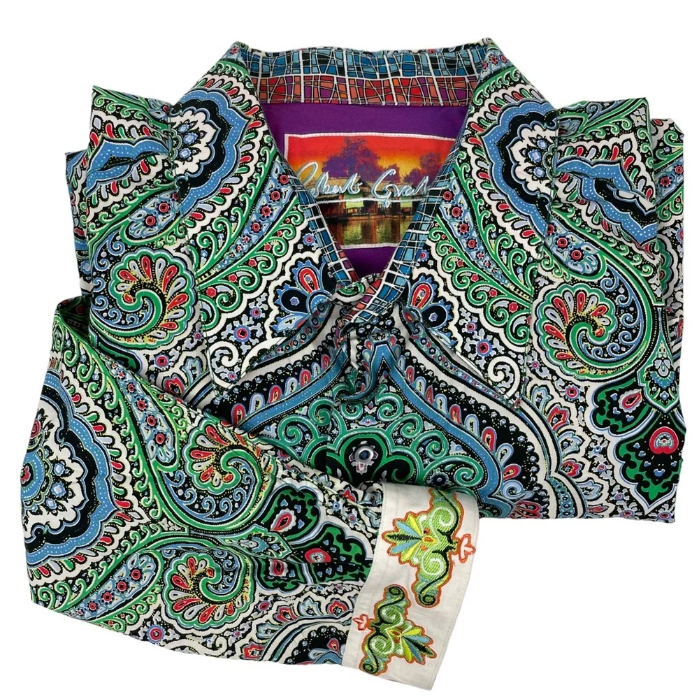 Robert Graham Button Down Shirt | Men XXL - Picture 4 of 11